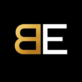 Bowles Enterprises logo featuring gold and white geometric B and E monogram